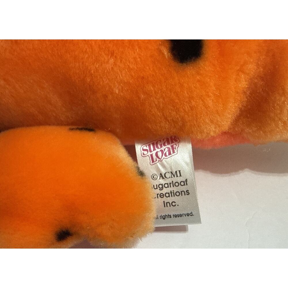 Vtg Suagar Loaf Orange Alligator Plush 21” Long Plastic 3D Eyes W/tags - Picture 4 of 12